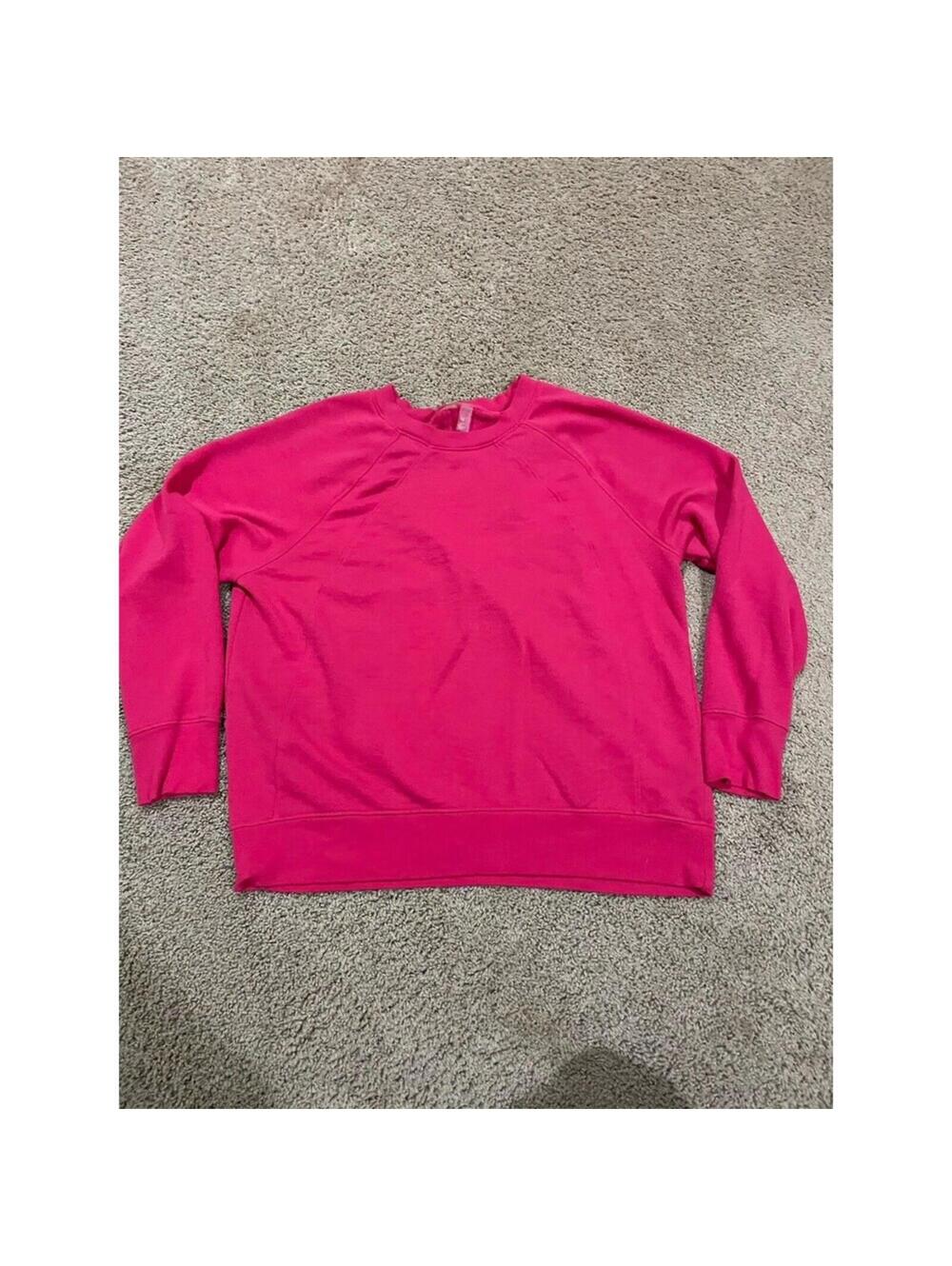 Women’s Zella Pink Sweatshirt Light M Medium Long Sleeve Crew Neck